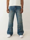 True Religion Vinny True Applique Baggy Jean In Blue