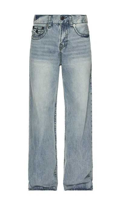 True Religion Vinny Ultra Baggy Super T Flap Jeans In Blue
