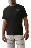 True Religion Vintage Buddha Graphic T-shirt In Black