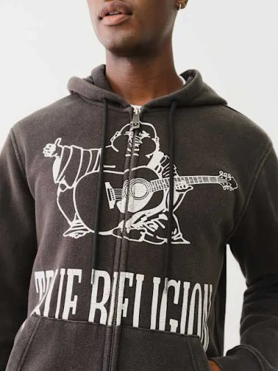 True Religion Vintage Buddha Zip Hoodie In Multi