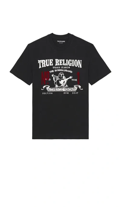 True Religion Vintage No.1 Tee In Black