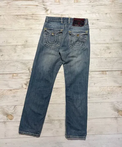 Pre-owned True Religion Vintage  Billy Supert Denim Jeans Baggy Y2k In Blue