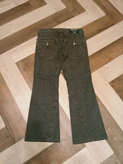 Pre-owned True Religion Vintage  Joey Flare Jeans In Black