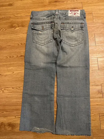 Pre-owned True Religion Vintage Y2k Thrashed And Faded  Jeans In Blue