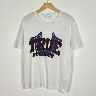 Pre-owned True Religion Vtg  Big Logo Y2k Japanese T Shirt 00's In White