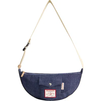 True Religion Washed Denim Hobo Bag