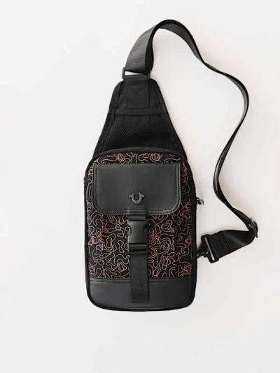 True Religion Wavy Horseshoe Sling Bag
