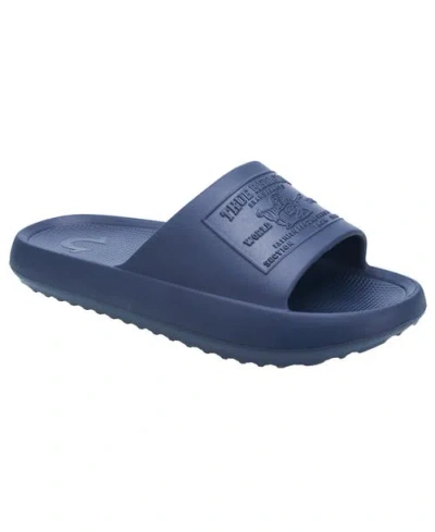 True Religion Wayne Logo Single Slide In Blue