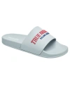 True Religion Weezy Logo Slide In Grey