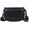 True Religion Whipstitched Saddle Bag In Black