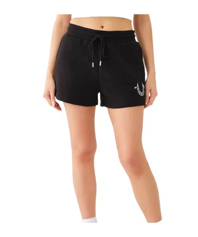 True Religion Wide-leg Shorts In Black