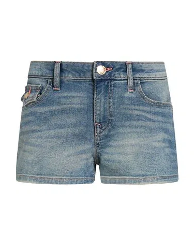 True Religion Woman Denim Shorts Blue Size 25 Cotton, Polyester, Elastane