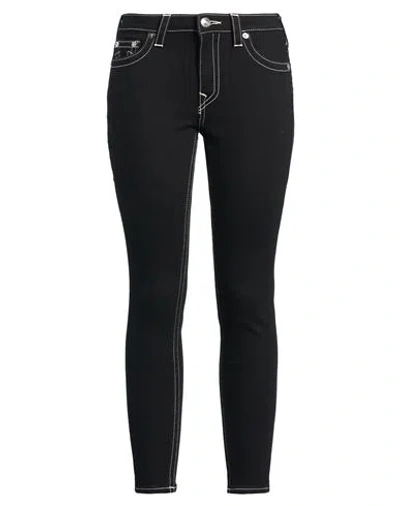 True Religion Woman Jeans Black Size 31 Cotton, Polyester, Elastane
