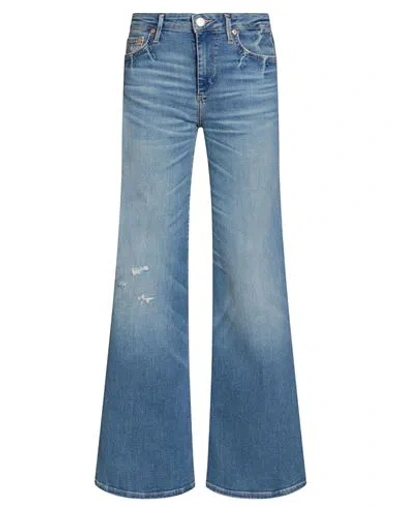 True Religion Woman Jeans Blue Size 24 Cotton, Polyester, Lyocell, Elastane
