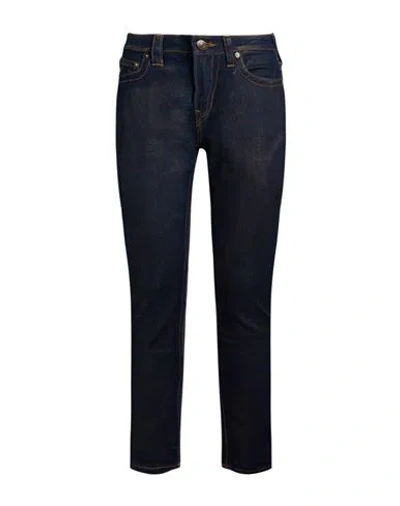 True Religion Woman Jeans Blue Size 25 Cotton, Polyester, Rayon, Elastane In Black