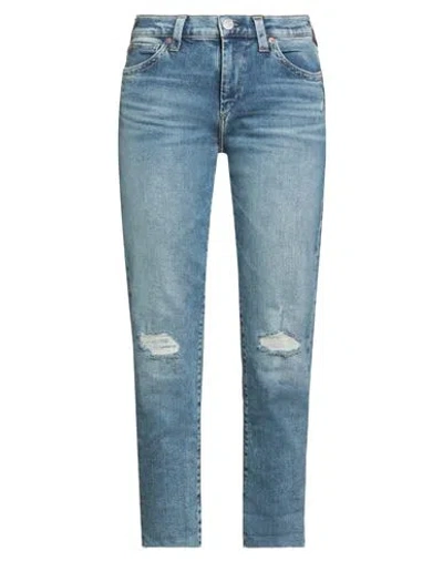 True Religion Woman Jeans Blue Size 31 Cotton, Elastane
