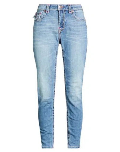True Religion Woman Jeans Blue Size 31 Cotton, Polyester, Elastane