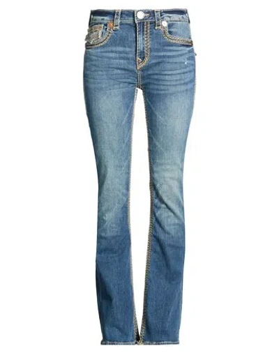 True Religion Woman Jeans Blue Size 31 Cotton, Polyester, Rayon, Elastane