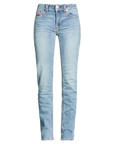 True Religion Woman Jeans Blue Size 31 Cotton, Polyester, Rayon, Elastane