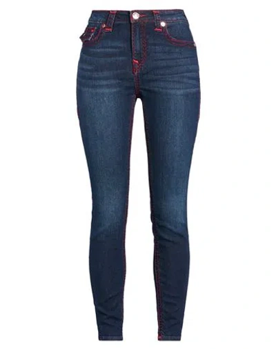 True Religion Woman Jeans Blue Size 31 Cotton, Polyester, Rayon, Elastane