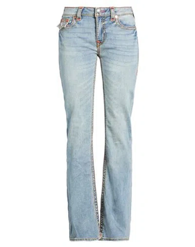 True Religion Woman Jeans Blue Size 32 Cotton, Polyester, Rayon, Elastane