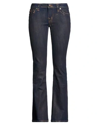 True Religion Woman Jeans Blue Size 32 Cotton, Polyester, Rayon, Elastane