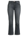 True Religion Woman Jeans Lead Size 28 Cotton, Polyester, Recycled Cotton, Modal, Elastane In Gray