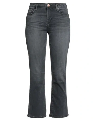 True Religion Woman Jeans Lead Size 28 Cotton, Polyester, Recycled Cotton, Modal, Elastane In Gray