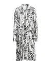 True Religion Woman Midi Dress White Size Xl Viscose In White
