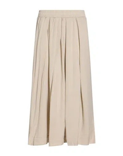 True Religion Woman Midi Skirt Beige Size L Tencel In Sand