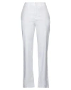 True Religion Woman Pants White Size 26 Cotton, Linen, Elastane In White