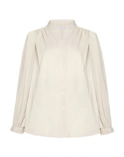 True Religion Woman Shirt Beige Size L Cotton In Neutral