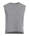 True Religion Woman Sweater Grey Size L Wool, Polyamide In Gray