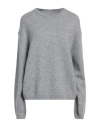 True Religion Woman Sweater Light Grey Size M Wool, Metallic Fiber, Polyamide In Gray