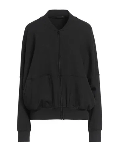 True Religion Woman Sweatshirt Black Size L Cotton, Modal, Elastane In Black
