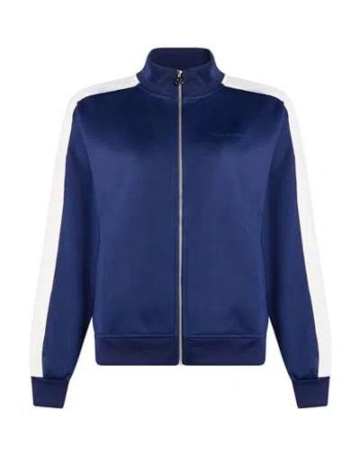 True Religion Woman Sweatshirt Blue Size M Cotton, Polyester