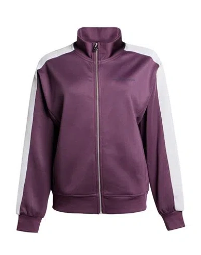 True Religion Woman Sweatshirt Plum Size L Cotton, Polyester In Purple