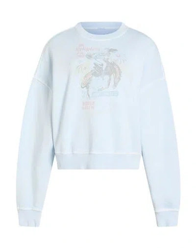True Religion Woman Sweatshirt Sky Blue Size L Cotton