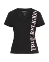 True Religion Woman T-shirt Black Size L Cotton In Black