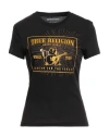 True Religion Woman T-shirt Black Size L Cotton