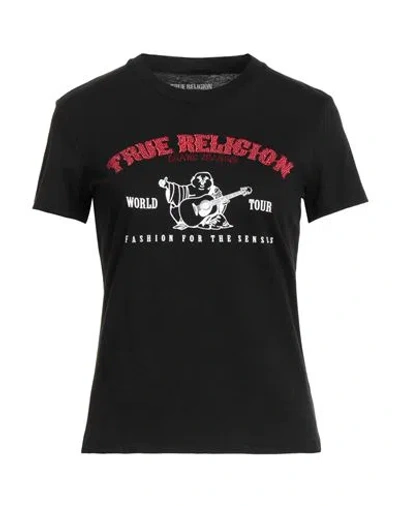 True Religion Woman T-shirt Black Size L Cotton