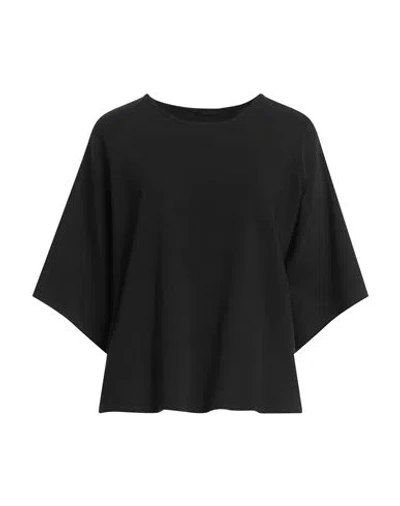 True Religion Woman T-shirt Black Size Xl Cotton, Modal, Elastane