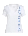 True Religion Woman T-shirt White Size L Cotton