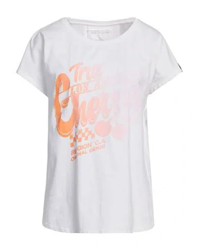 True Religion Woman T-shirt White Size L Cotton