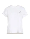 True Religion Crystal World Tour Baby Tee In White