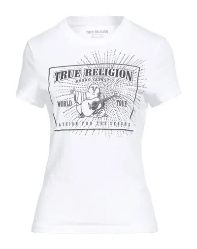 True Religion Woman T-shirt White Size S Cotton