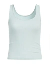 True Religion Woman Tank Top Light Green Size Xs Cotton, Viscose, Elastane In Green