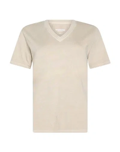 True Religion Woman T-shirt Beige Size S Cotton In Neutral