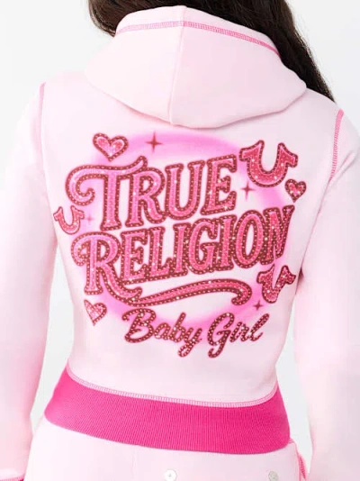 True Religion Women's Airbrush Crush Shrunken Hoodie In Multi