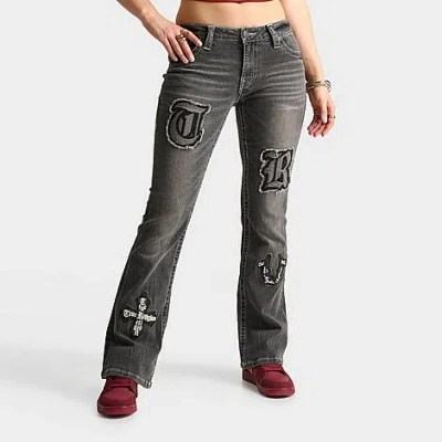 True Religion Women's Becca Appliqué Mid-rise Bootcut Jeans